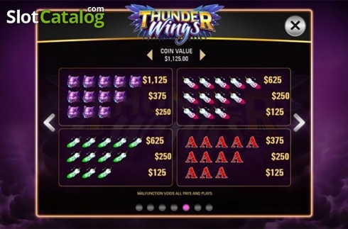 Скрин8. Thunder Wings слот