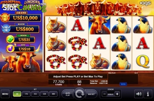 Скрин2. Longhorn Jackpots слот