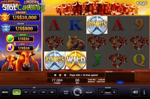 Скрин3. Longhorn Jackpots слот