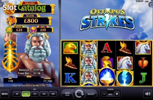 Скрин2. Olympus Strikes (	AGS) слот