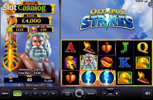 Скрин3. Olympus Strikes (	AGS) слот