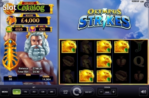 Скрин4. Olympus Strikes (	AGS) слот