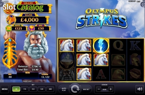 Скрин5. Olympus Strikes (	AGS) слот