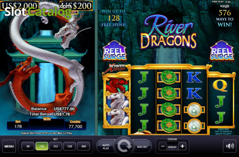 Скрин2. River Dragons (AGS) слот