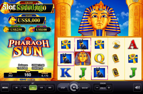 Скрин3. Pharaoh Sun слот