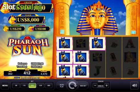 Скрин5. Pharaoh Sun слот