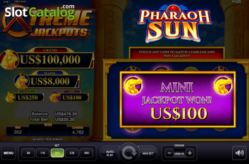 Скрин7. Pharaoh Sun слот