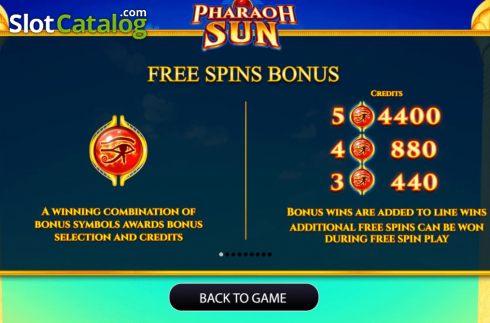 Скрин8. Pharaoh Sun слот