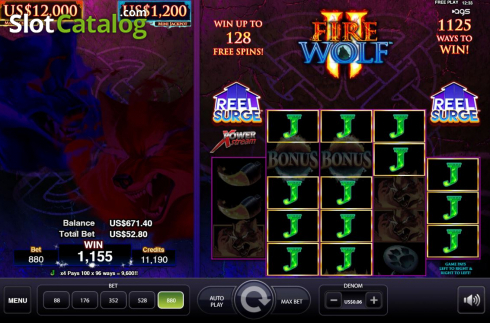 Скрин3. Fire Wolf 2 слот