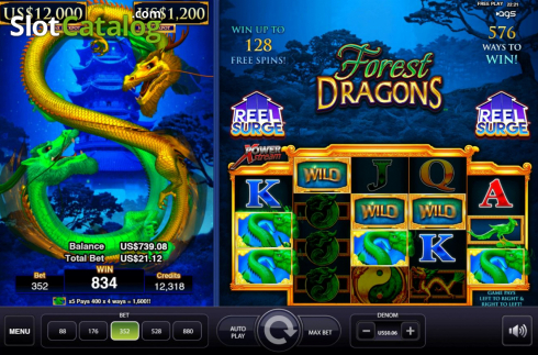 Скрин3. Forest Dragons слот