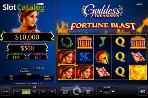 Скрин2. Goddess Treasures слот