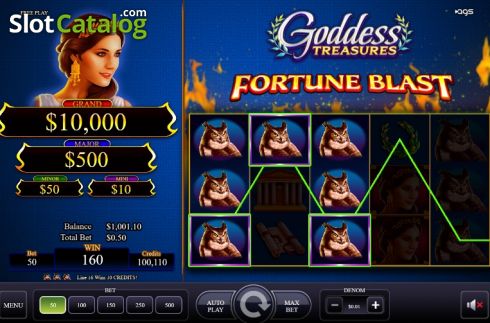 Скрин3. Goddess Treasures слот