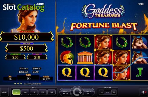 Скрин4. Goddess Treasures слот