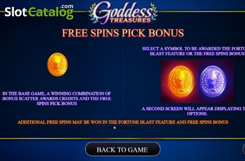 Скрин8. Goddess Treasures слот