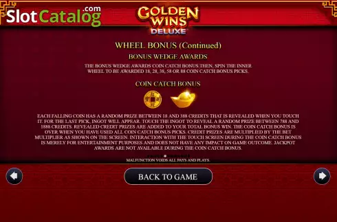 Скрин5. Golden Wins Deluxe слот