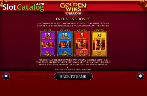 Скрин9. Golden Wins Deluxe слот