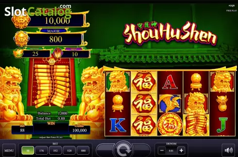 Скрин2. Shou Hu Shen слот