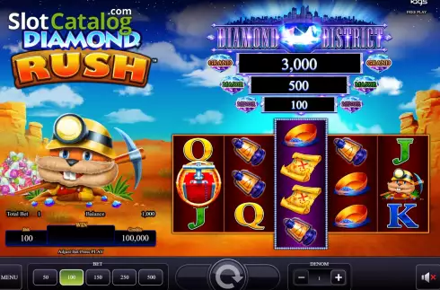 Скрин2. Diamond Rush (AGS) слот
