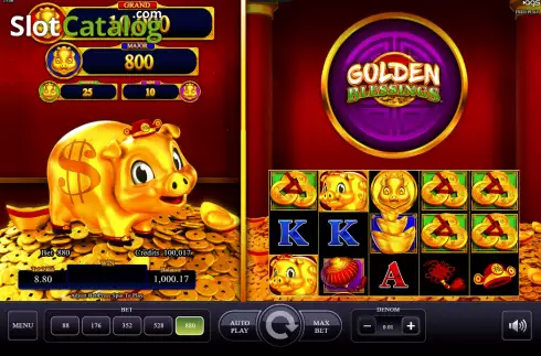 Скрин2. Golden Blessings слот