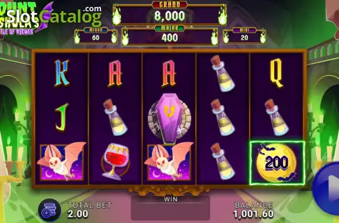 Скрин2. Count Cashula's Castle of Riches слот