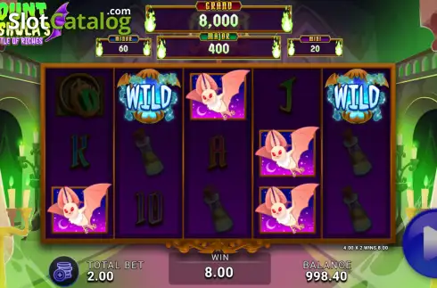 Скрин3. Count Cashula's Castle of Riches слот