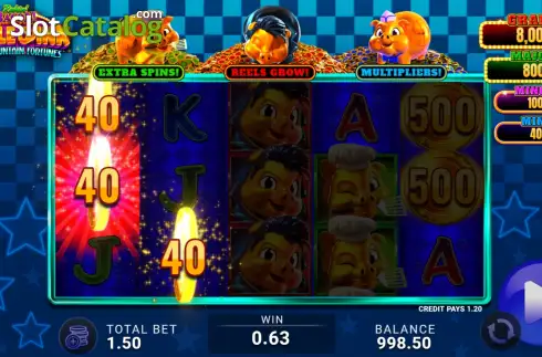 Скрин3. Rakin' Bacon Triple Oink Soda Fountain Fortunes слот