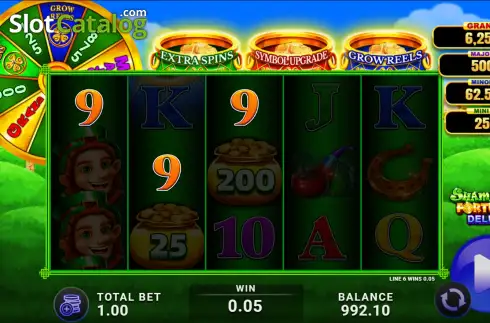 Скрин3. Shamrock Fortunes Deluxe слот