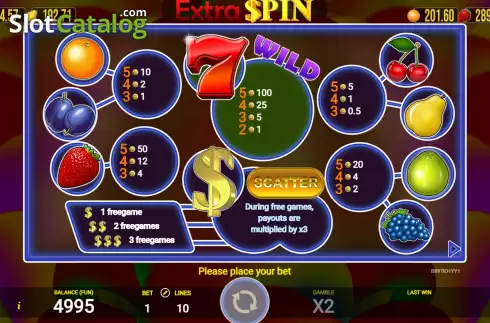 Скрин6. Extra Spin слот