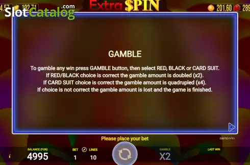 Скрин7. Extra Spin слот