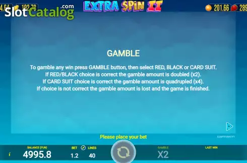 Скрин7. Extra Spin 2 слот