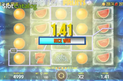 Скрин3. 100 Ice Fruits слот