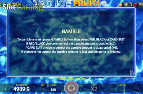 Скрин7. 100 Ice Fruits слот