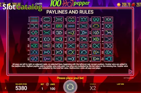 Скрин9. Hot Pepper 100 слот