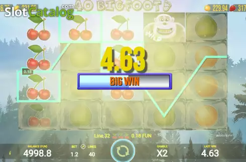 Скрин4. Big Foot 40 слот