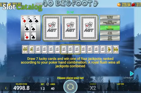 Скрин8. Big Foot 40 слот