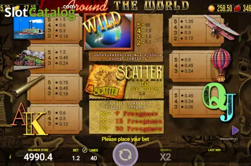 Скрин6. Around The World (AGT Software) слот