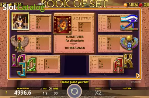 Скрин6. Book Of Set слот