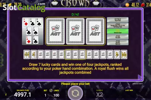 Скрин8. Crown (AGT Software) слот