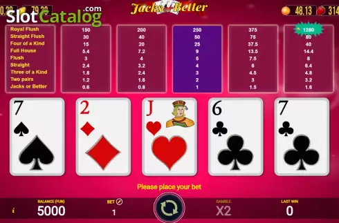 Скрин2. Jacks Or Better (AGT Software) слот