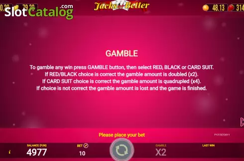 Скрин7. Jacks Or Better (AGT Software) слот