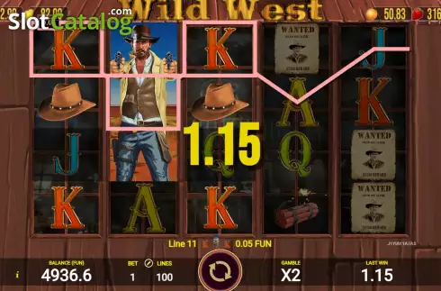 Скрин3. Wild West (AGT Software) слот