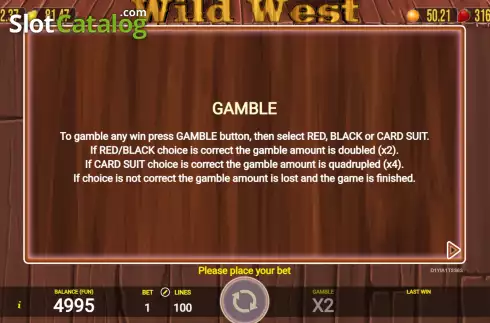 Скрин7. Wild West (AGT Software) слот