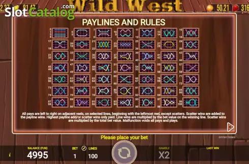 Скрин9. Wild West (AGT Software) слот