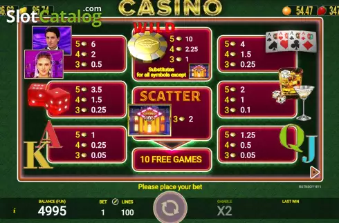 Скрин6. Casino (AGT Software) слот