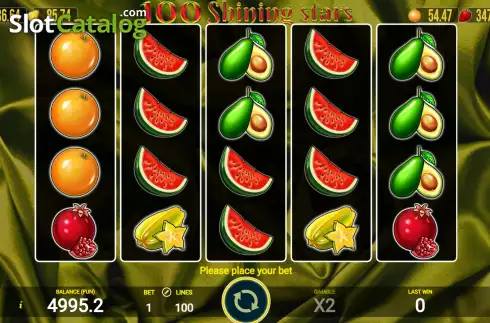 Скрин2. 100 Shining Stars слот