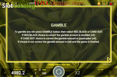 Скрин7. 100 Shining Stars слот