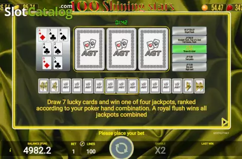 Скрин8. 100 Shining Stars слот