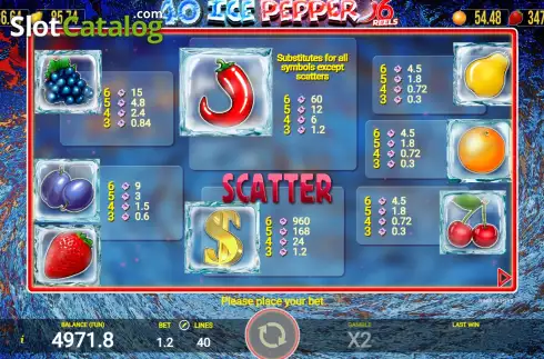 Скрин6. 40 Ice Pepper 6 слот