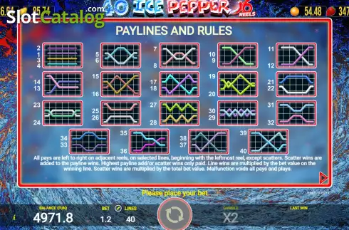 Скрин9. 40 Ice Pepper 6 слот