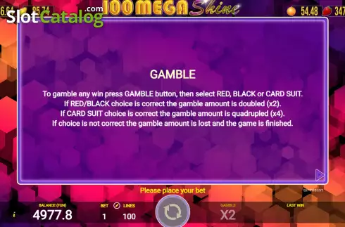 Скрин7. 100 Mega Shine слот